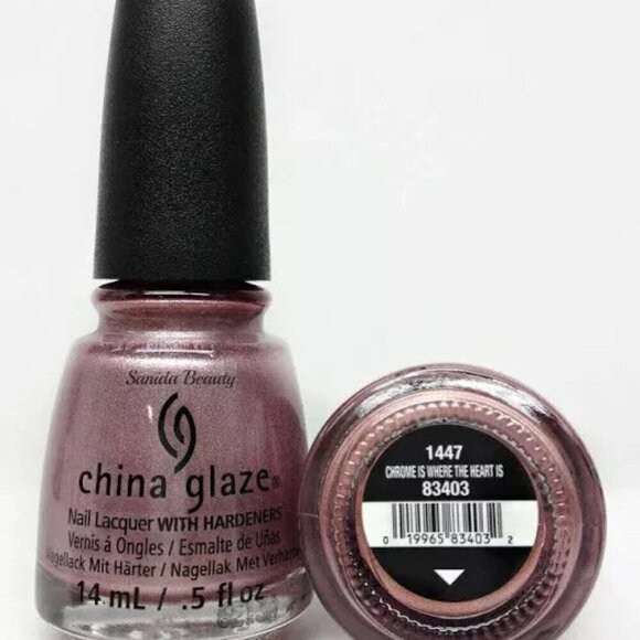 💖3/$15💖 China Glaze Polish 1447 Chrome Is Where The Heart Is - Picture 7 of 7